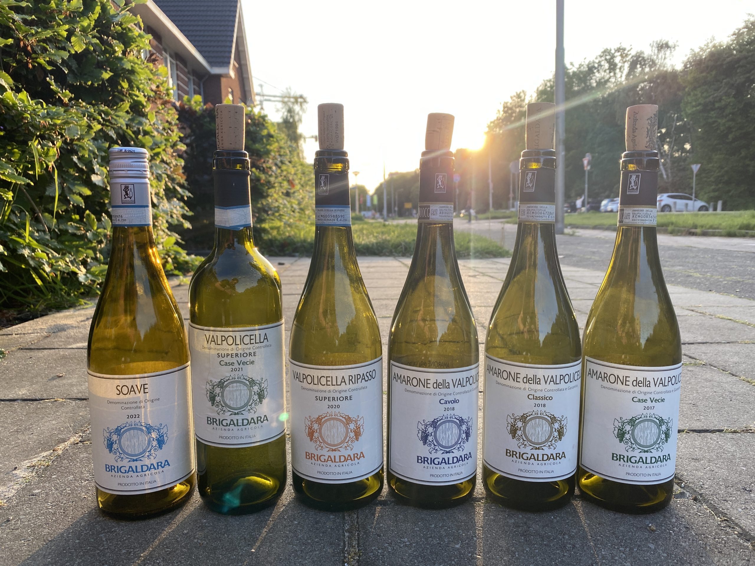 Flessen Brigaldara Soave, Valpolicella en Amarone, familiewijnhuis uit het Veneto, Italië