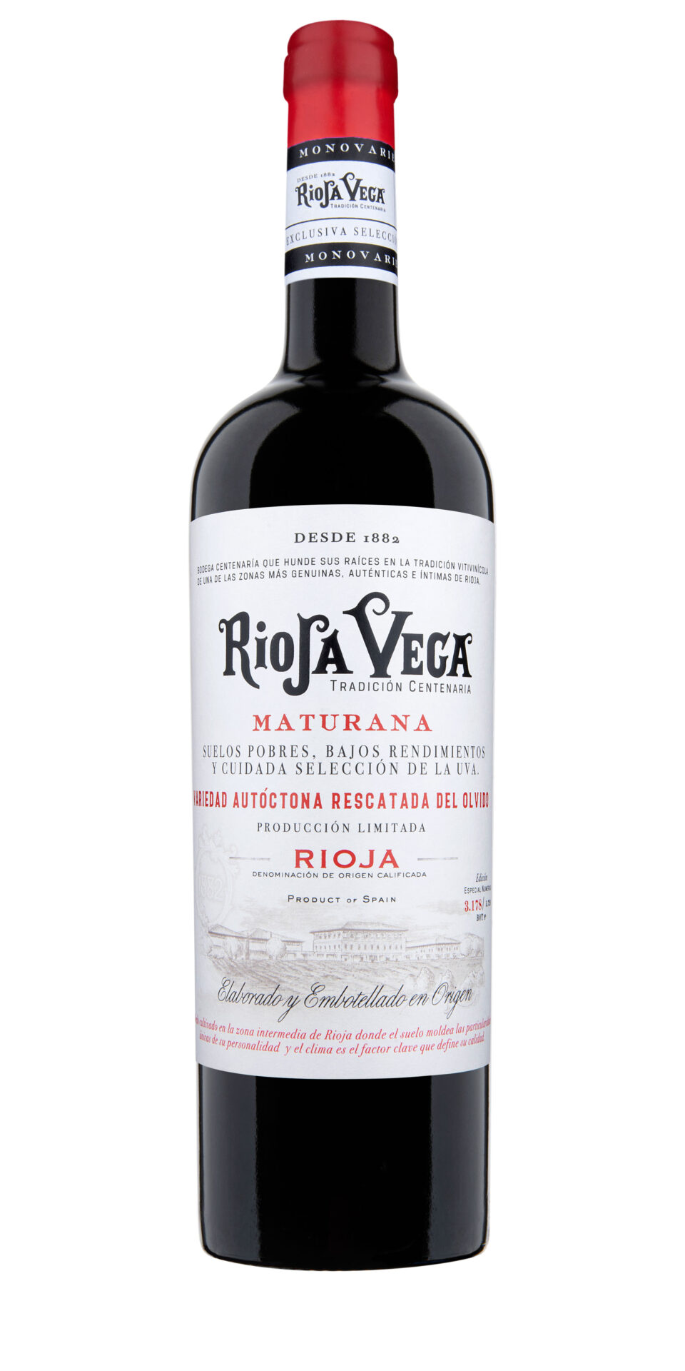 Wijngaard in Rioja met oude Maturana druivenstokken