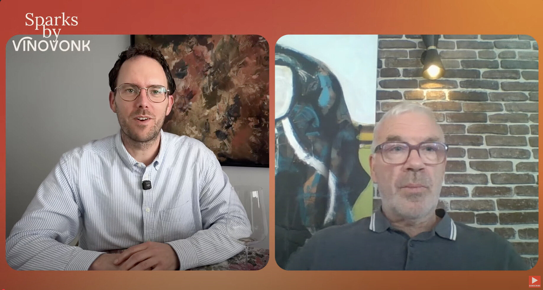 Harold Hamersma in gesprek met Jeroen Vonk voor Sparks by VinoVonk