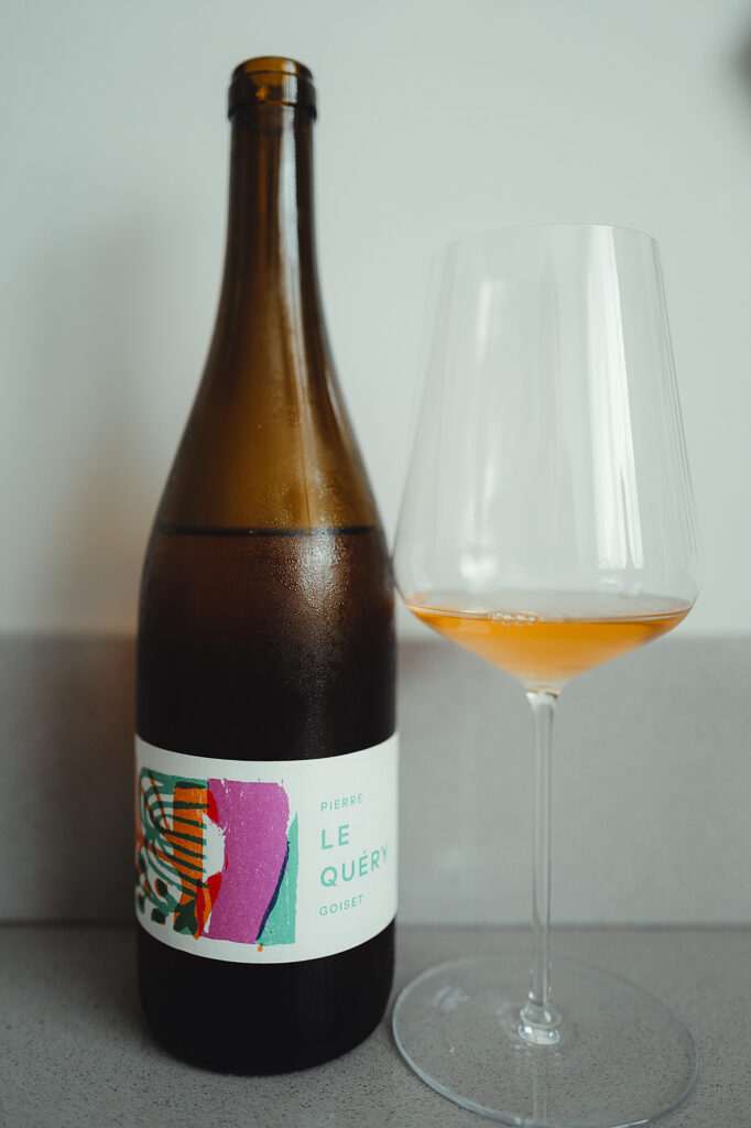 Fles Pierre Goiset Le Quéry 2022 Muscadet uit Melon Blanc op graniet