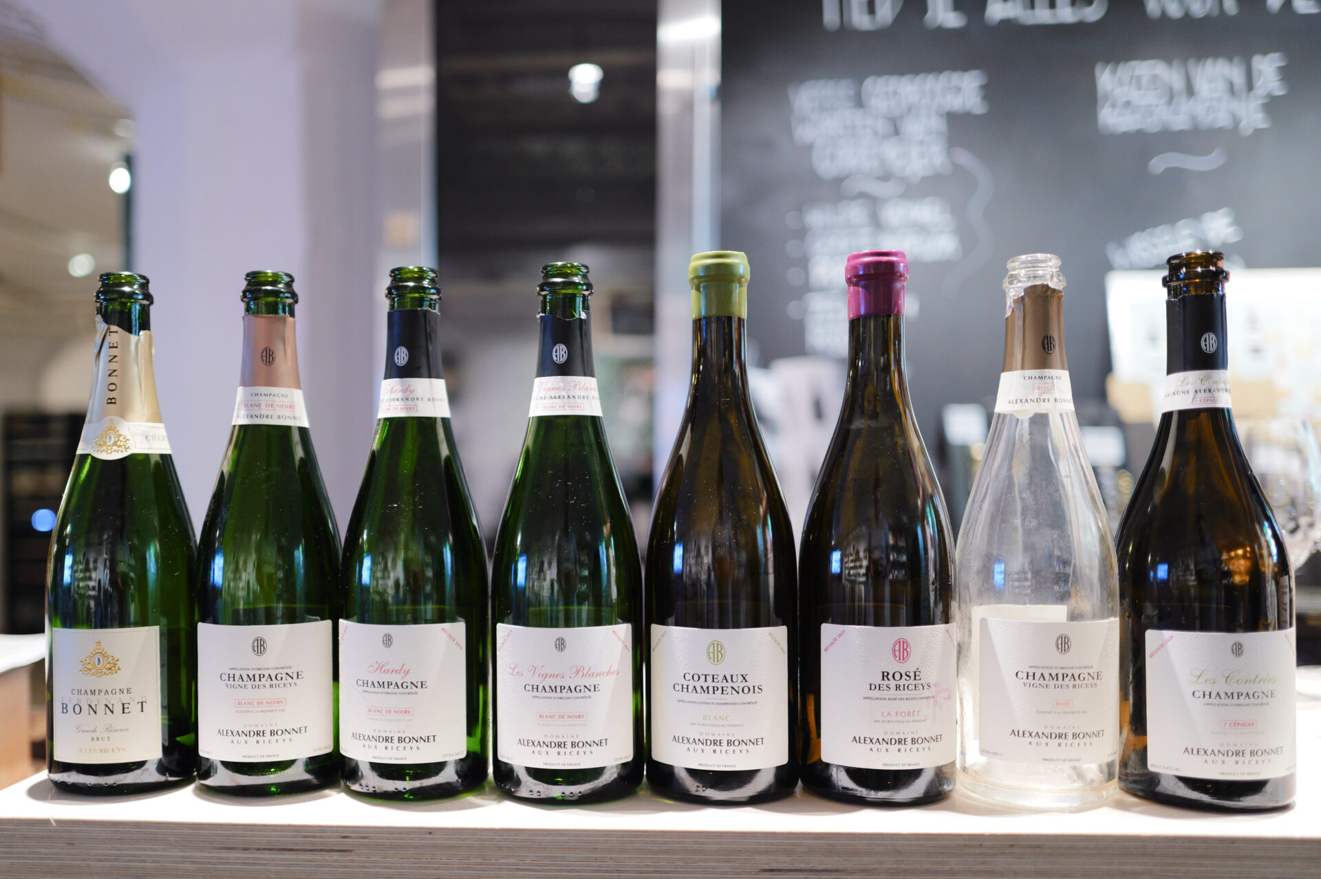 Flessen Rosé des Riceys en Champagne uit Les Riceys