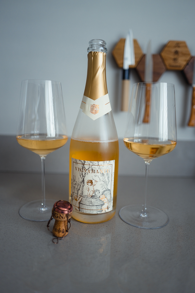 Fles Vignamante Toscaanse mousserende wijn in metodo classico-stijl